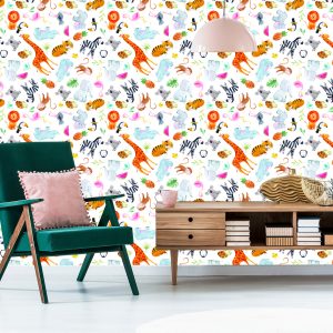 Papier Peint Pour Les Enfants - Animaux De Safari – Image 6