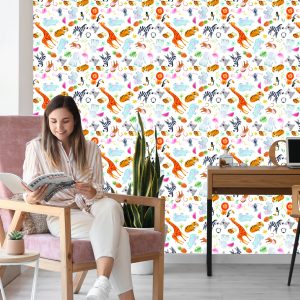 Papier Peint Pour Les Enfants - Animaux De Safari – Image 7