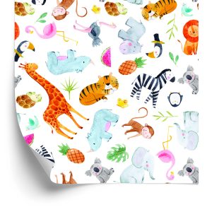 Papier Peint Pour Les Enfants - Animaux De Safari – Image 2