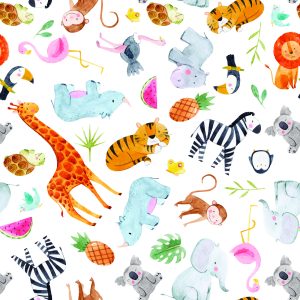Papier Peint Pour Les Enfants - Animaux De Safari – Image 1