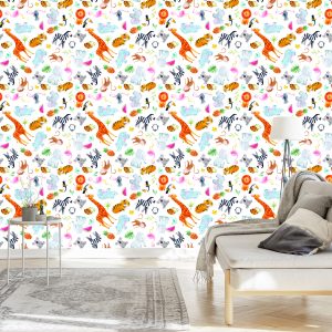 Papier Peint Pour Les Enfants - Animaux De Safari – Image 3