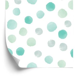 Papier Peint Pois Verts Peints À L'aquarelle – Image 2