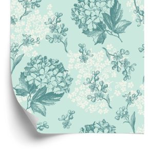 Papier Peint Motif Rétro Floral Délicat – Image 2