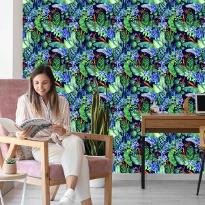 Papier Peint Plantes Succulentes Et Feuilles Tropicales – Image 7