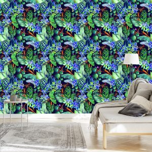 Papier Peint Plantes Succulentes Et Feuilles Tropicales – Image 3
