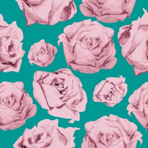 Papier Peint Roses Comme Peintes – Image 1