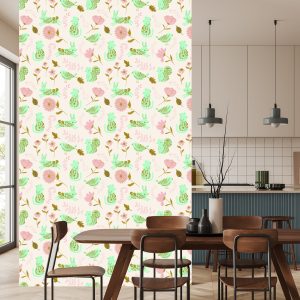 Papier Peint Pour Les Enfants - Animaux Colorés Dans Le Jardin – Image 4