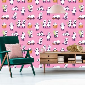 Papier Peint Pour Les Enfants - Happy Pandas – Image 6