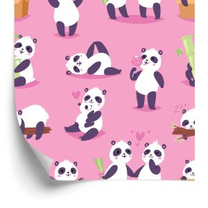 Papier Peint Pour Les Enfants - Happy Pandas – Image 2