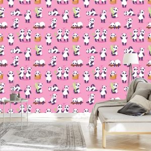 Papier Peint Pour Les Enfants - Happy Pandas – Image 3