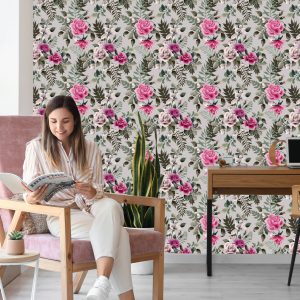 Papier Peint Belles Roses Colorées – Image 7