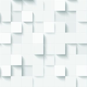 Papier Peint Mosaïque Moderne Blanche - Effet 3D – Image 1