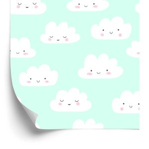 Papier Peint Pour Les Enfants - Happy Clouds – Image 2