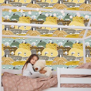 Papier Peint Pour Les Enfants - Paysage D'automne – Image 7