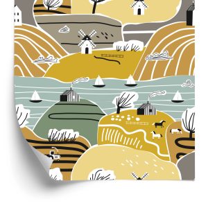 Papier Peint Pour Les Enfants - Paysage D'automne – Image 2