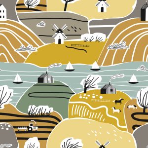 Papier Peint Pour Les Enfants - Paysage D'automne – Image 1
