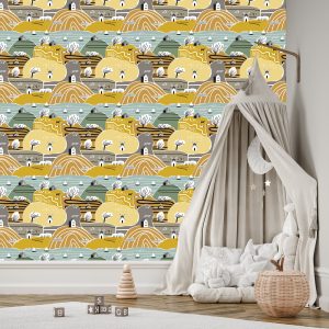 Papier Peint Pour Les Enfants - Paysage D'automne – Image 3