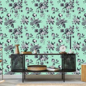 Papier Peint Fleurs Épanouies Élégantes – Image 5