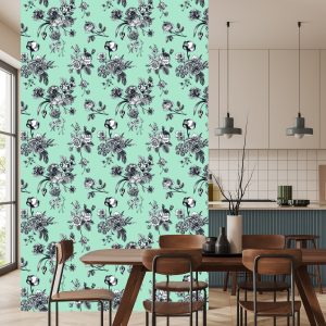 Papier Peint Fleurs Épanouies Élégantes – Image 4