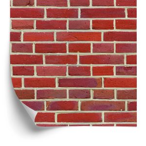 Papier Peint Brique 3D Rouge – Image 2