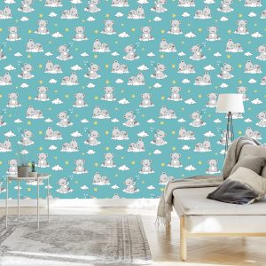 Papier Peint Pour Les Enfants - Happy Sleeping Bears – Image 3