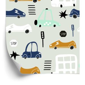 Papier Peint Pour Les Enfants - Voitures, Voitures – Image 2