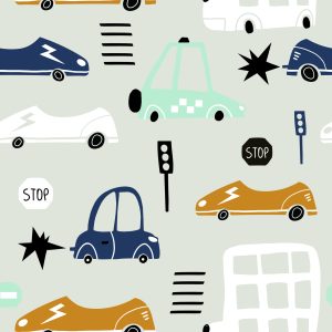 Papier Peint Pour Les Enfants - Voitures, Voitures – Image 1