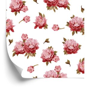 Papier Peint Pivoines Colorées - Aquarelle – Image 2