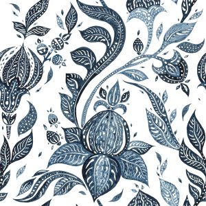 Papier Peint Fleurs Abstraites Peintes À L'aquarelle – Image 1