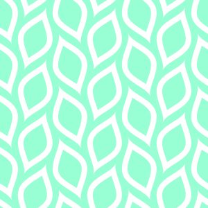 Papier Peint Citrons Turquoise Dans Un Style Rétro – Image 1