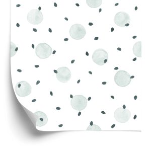 Papier Peint Pois Peints En Gris – Image 2