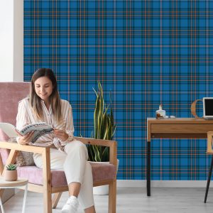 Papier Peint Plaid Écossais Coloré À La Mode – Image 7