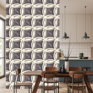 Papier Peint Motif Rétro Décoratif - Effet 3D – Image 4