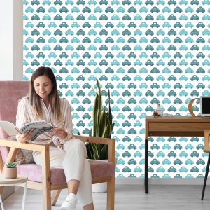 Papier Peint Pour Les Enfants - Voitures Bleues – Image 7