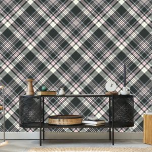Papier Peint Beau Plaid Aux Couleurs Pastel – Image 5