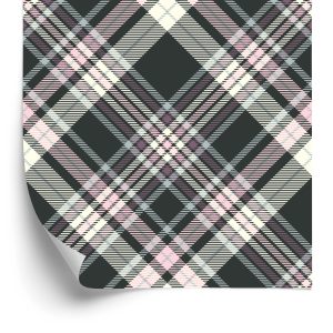 Papier Peint Beau Plaid Aux Couleurs Pastel – Image 2