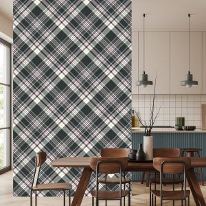Papier Peint Beau Plaid Aux Couleurs Pastel – Image 4
