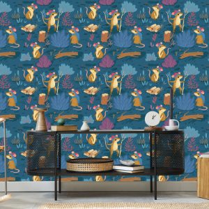 Papier Peint Pour Les Enfants - Souris Heureuses Dans La Forêt – Image 5