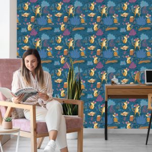 Papier Peint Pour Les Enfants - Souris Heureuses Dans La Forêt – Image 7