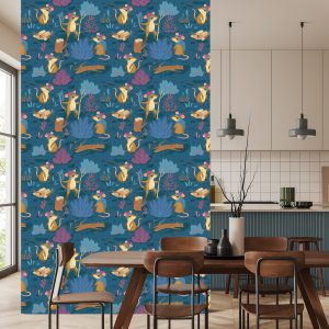 Papier Peint Pour Les Enfants - Souris Heureuses Dans La Forêt – Image 4