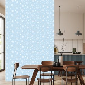 Papier Peint Pour Les Enfants - Des Étoiles Comme Des Flocons De Neige – Image 4