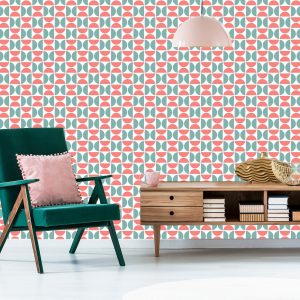 Papier Peint Motif Géométrique Abstrait Coloré – Image 6