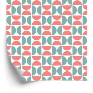 Papier Peint Motif Géométrique Abstrait Coloré – Image 2