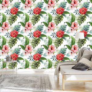 Papier Peint Fleurs Colorées – Image 3