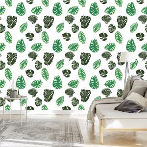 Papier Peint Feuilles De Monstera Et Alocasia – Image 3