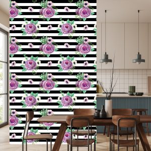 Papier Peint Belles Roses, Anémones Et Feuilles – Image 4