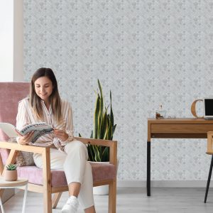 Papier Peint Béton Moderniste En Forme De Mosaïque – Image 7