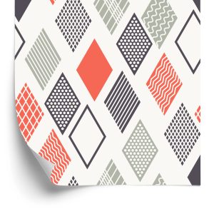 Papier Peint Diamants De Couleur Géométrique – Image 2