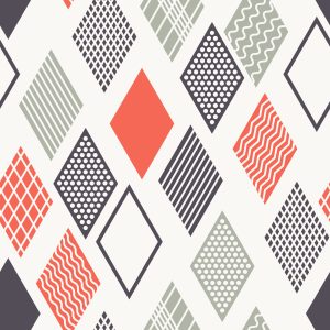Papier Peint Diamants De Couleur Géométrique – Image 1