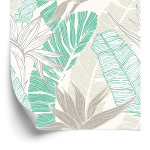 Papier Peint Feuilles De Palmier Et De Bananier – Image 2